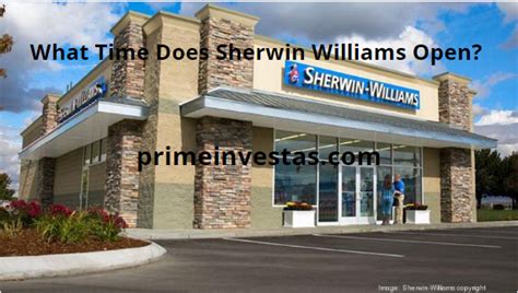 Insider selling of <strong>Sherwin</strong>-<strong>Williams</strong> shares was insignificant compared to the one buyer, over the last twelve months. . What time does sherwin williams open
